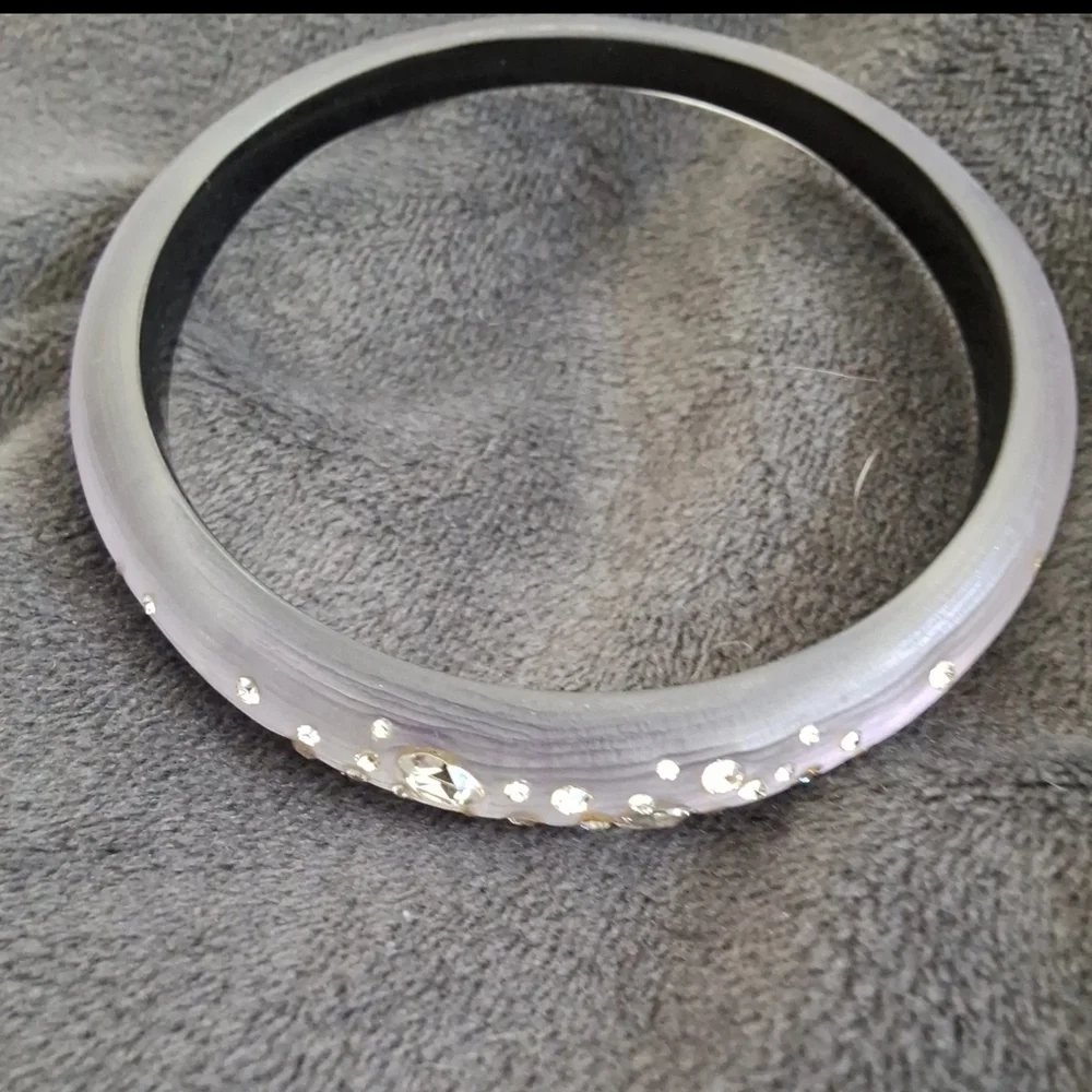 Alexis Bittar Purple Crystal Bangle - Picture 3 of 4